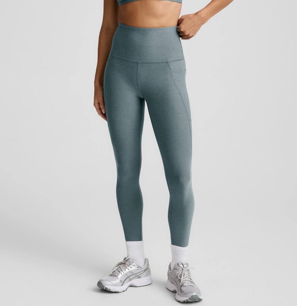 Beyond Yoga Spacedye Out Of Pocket High Waist Midi Leggings Blue Size S *EUC